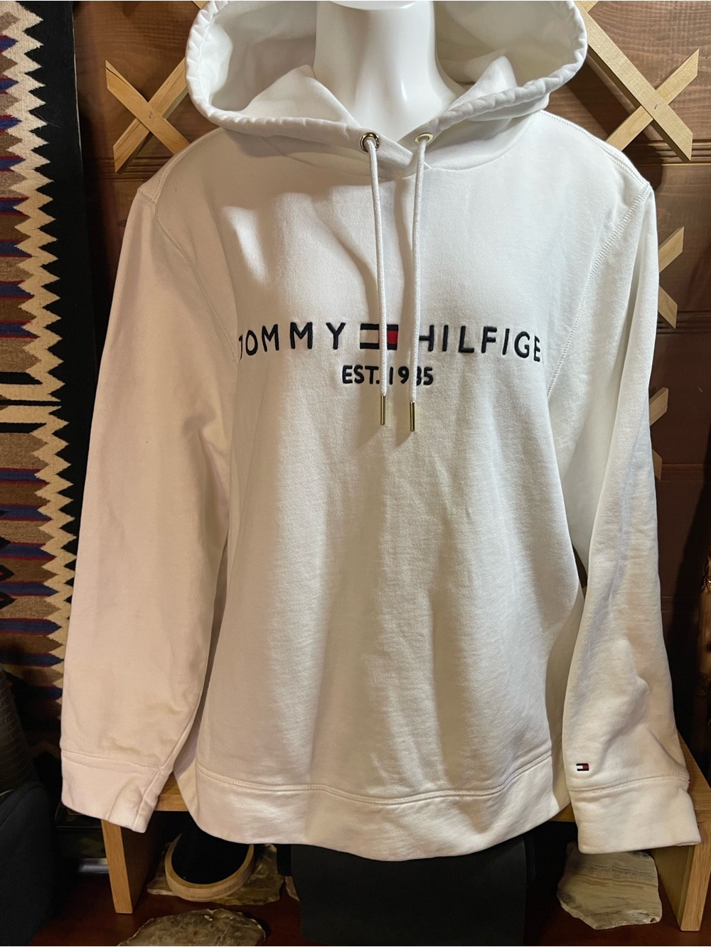 Vintage Classic Tommy Hilfiger est 1985 Full Hood Hoodie XXL / Cotton Fleece